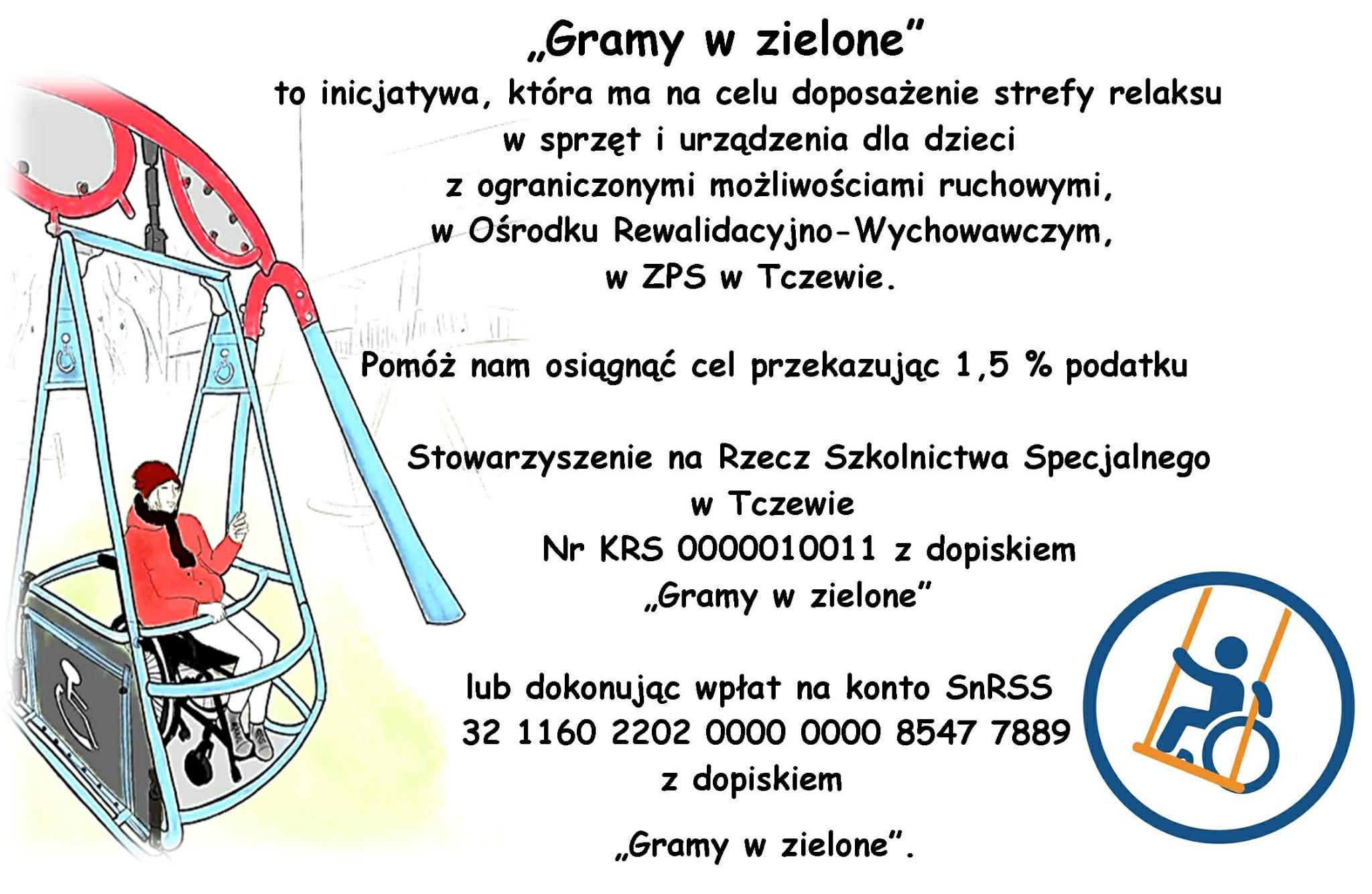 Graficzna promocja akcji Grajmy w zielone